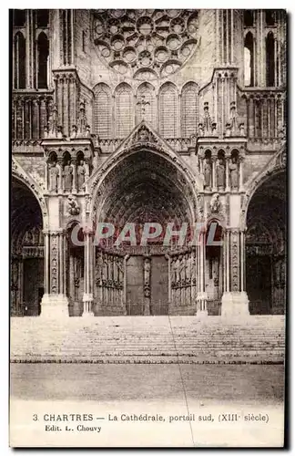 Ansichtskarte AK Chartres Cathedrale Portail sud