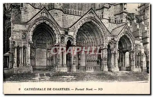 Ansichtskarte AK Chartres Cathedrale Portail nord