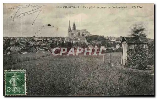 Ansichtskarte AK Chartres Vue generale prise de Cachemback