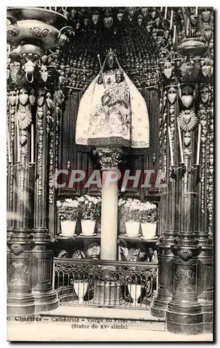 Ansichtskarte AK Chartres Cathedrale Vierge du pilier