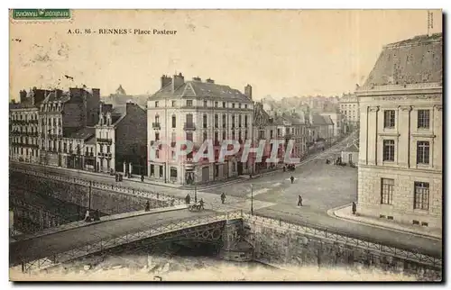 Cartes postales Rennes Place Pasteur