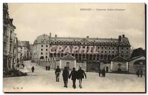 Cartes postales Rennes Caserne Saint Georges