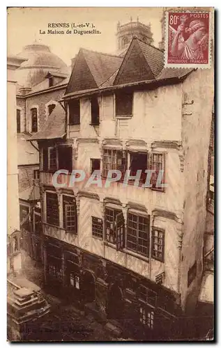 Cartes postales Rennes La maison de Duguesclin