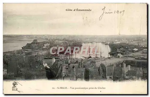 Cartes postales St malo Vue panoramique prise du clocher