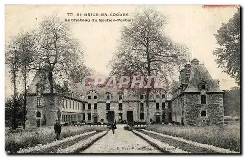 Cartes postales St Brice en Cogles Le chateau du rocher portail