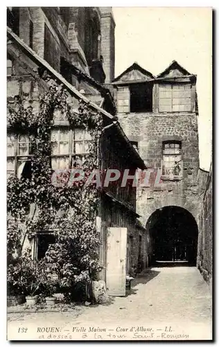 Cartes postales Rouen Vieille maison Cour d&#39Albane