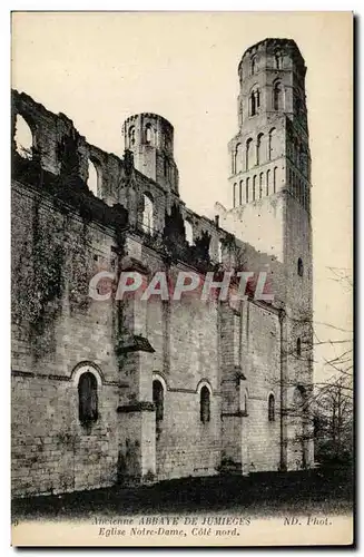 Ansichtskarte AK Ancienne abbaye de Jumieges Eglise Notre Dame Cote Nord