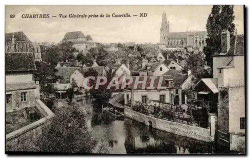 Chartres Ansichtskarte AK Vue generale prise de la Courtille