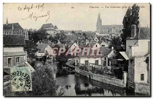 Chartres Cartes postales Vue generale prise de la Courtille