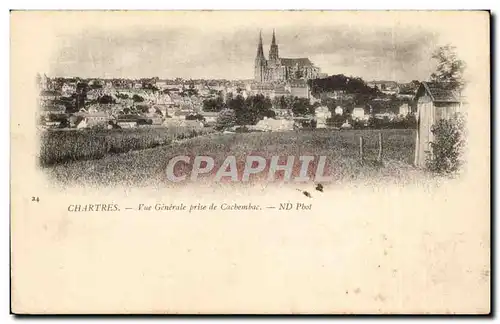 Chartres Cartes postales Vue generale prise de Cachembac