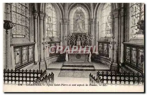 Chartres Cartes postales Eglise Saint Pierre ou sont exposes les emaux