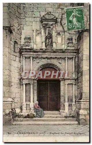 Chartres Cartes postales Portail de St Aignan