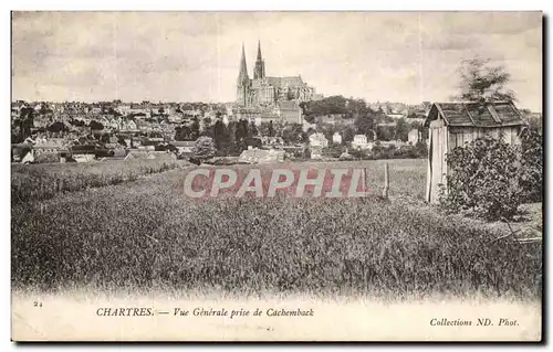 Chartres Ansichtskarte AK Vue generale prise de Cachemback