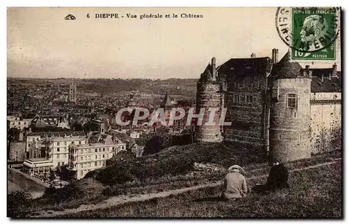 Cartes postales Dieppe Vue generale et le chateau