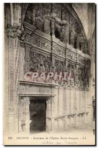 Cartes postales Dieppe Eglise Saint Jacques