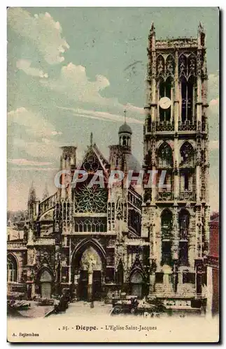 Cartes postales Dieppe Eglise Saint Jacques