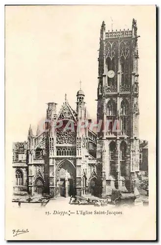 Dieppe Ansichtskarte AK Eglise Saint Jacques