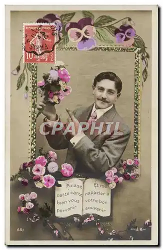 Cartes postales Fantaisie Homme