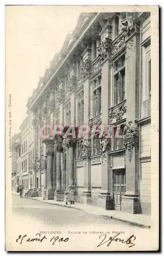 Ansichtskarte AK Toulouse Facade de l&#39Hotel de pierre