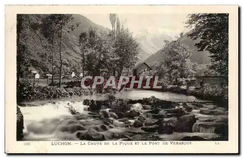 Ansichtskarte AK Luchon La chute de la pique et le port de Venasque