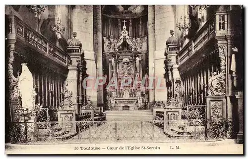 Cartes postales Toulouse Coeur de l&#39eglise St Sernin