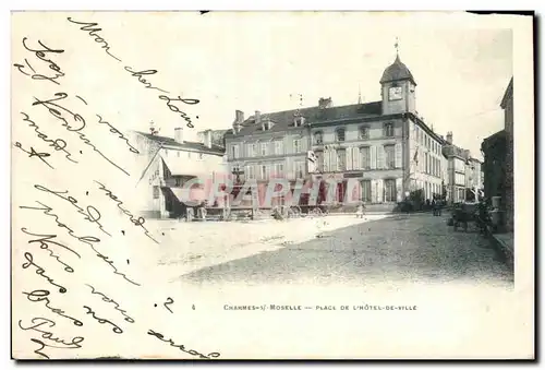 Cartes postales Charmes sur Moselle Place de l&#39hotel de ville