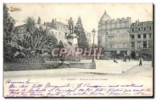 Cartes postales Nancy Statue et place Thiers