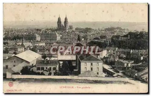 Cartes postales Luneville Vue generale