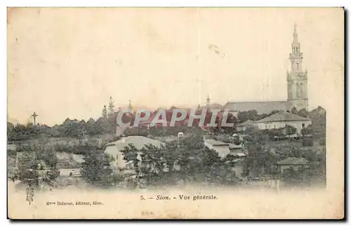 Cartes postales Sion Vue generale