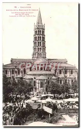 Toulouse Cartes postales Abside de la basilique St Sernin Le marche