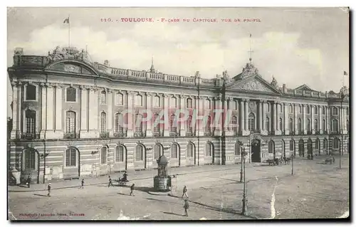Toulouse Cartes postales Facade du capitole vue de profil