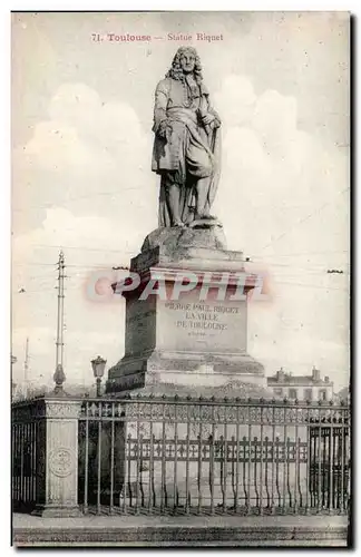 Toulouse Ansichtskarte AK Statue Riquet