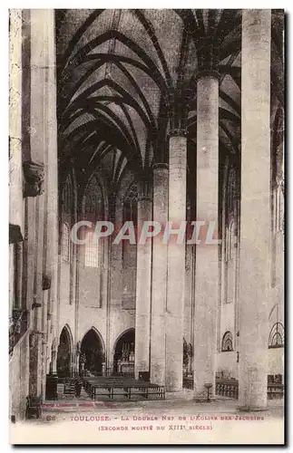 Toulouse Cartes postales La double nef de l&#39eglise des Jacobins