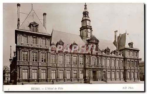 Cartes postales Reims Hotel de ville