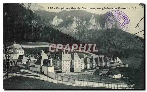 Cartes postales Monastere de la grande Chartreuse Vue generale