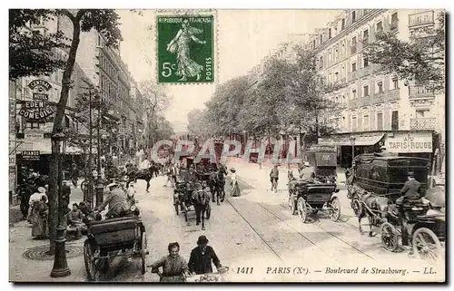 Cartes postales Paris Boulevard de Strasbourg