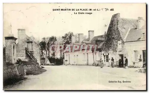 Cartes postales Saint Martin de la Place La croix rouge