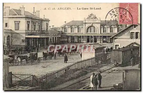 Cartes postales Angers La gare Saint Laud Train
