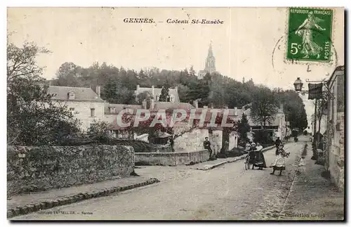 Cartes postales Gennes coteau St Eusebe ( joueuse de violon )