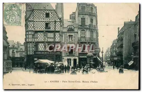 Cartes postales Angers Place Sainte CRoix Maison d&#39Adam