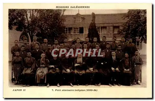 Cartes postales Missions salesiennes Japon Japan Nippon Petit seminaire indigene 1933 1934