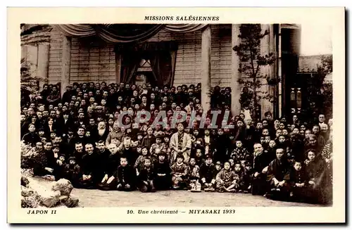 Cartes postales Missions salesiennes Japon Japan Nippon Une chretiente Miyasaki 1933
