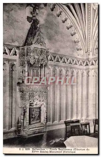 Cartes postales Sallanches Fonds baptismaux Ciborium du 15eme