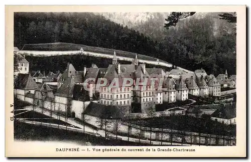 Cartes postales Dauphine Vue generale du couvent de la grande Chartreuse