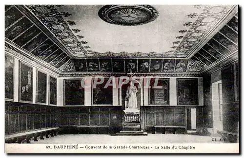 Ansichtskarte AK Dauphine Le couvent de la grande Chartreuse Salle du chapitre