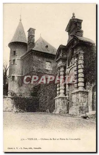 Cartes postales Vizille chateau du roi et porte du connetable