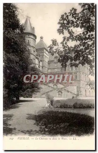 Cartes postales Vizille Dauphine le chateau vu dans le parc