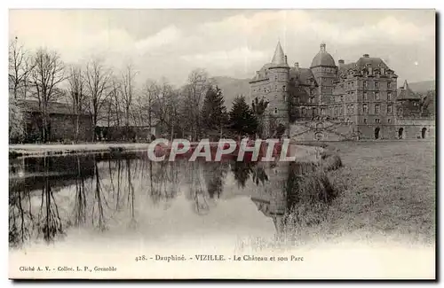 Ansichtskarte AK Vizille Dauphine le chateau et son parc