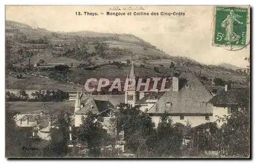 Cartes postales Theys Mongoye et colline des cinq prets