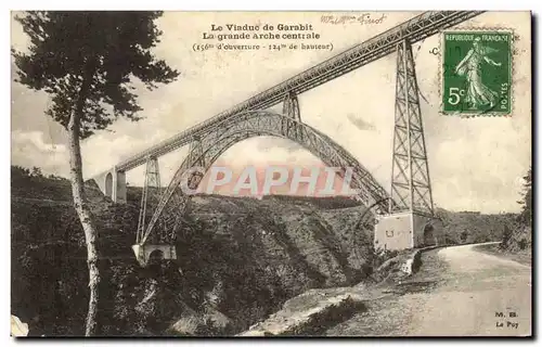 Cartes postales Viaduc du Garabit La grande arche centrale